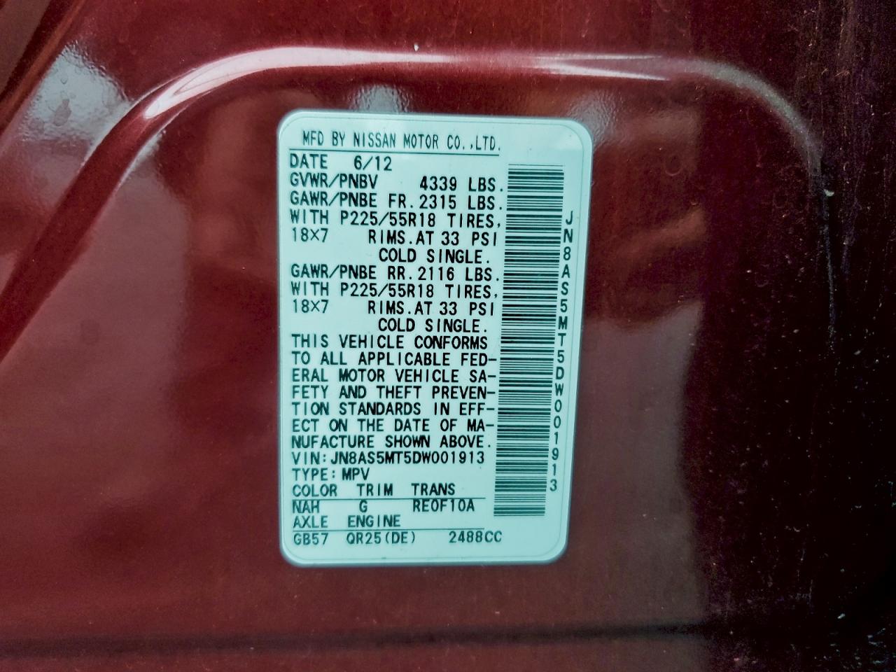 Nissan Rogue S Image 8