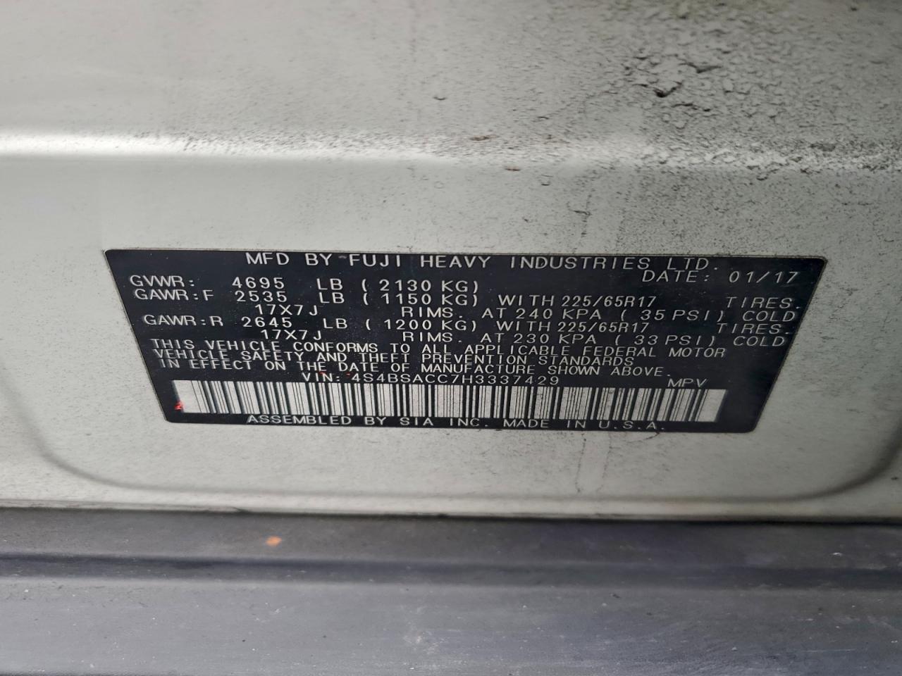 Subaru Outback 2.5i Premium Image 8