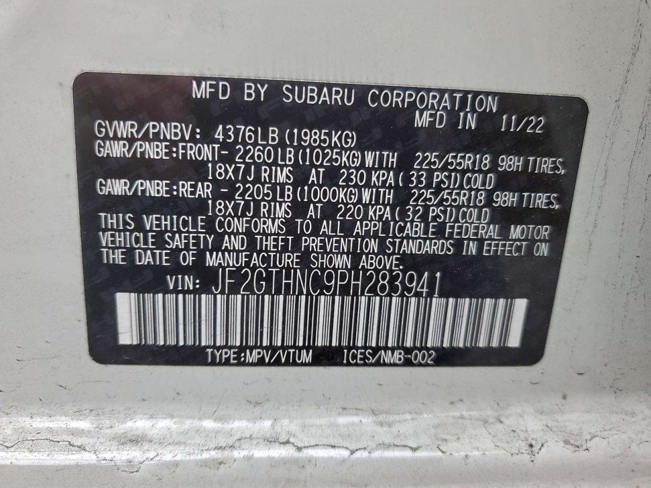 Subaru Crosstrek Limited Image 3