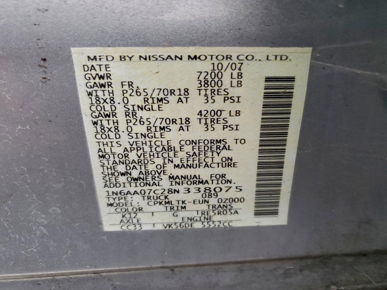 Nissan Titan Xe Image 11