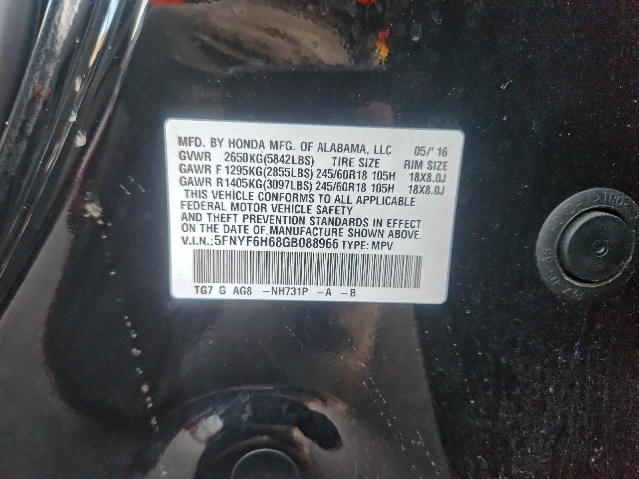 Honda Pilot Exl Image 3