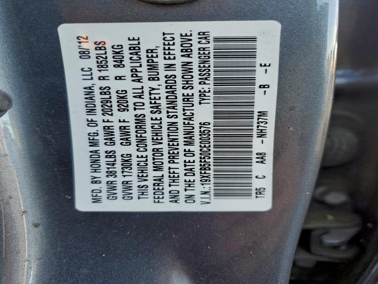 Honda Civic Natural Gas Image 12