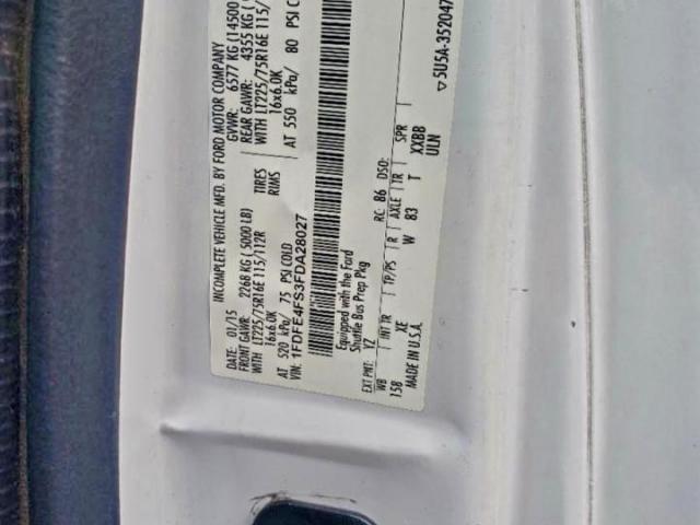 Ford Econoline E450 Super Duty Cutaway Van Image 7